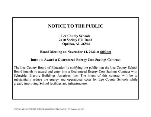 Public Notice